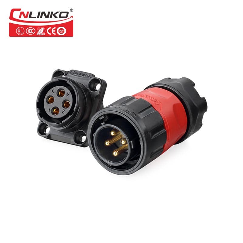 Cnlinko 3pin electric male female wiring power connector
